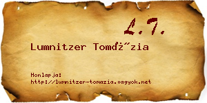 Lumnitzer Tomázia névjegykártya